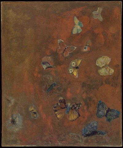 Evocazione di farfalle, c.1912 da Odilon Redon
